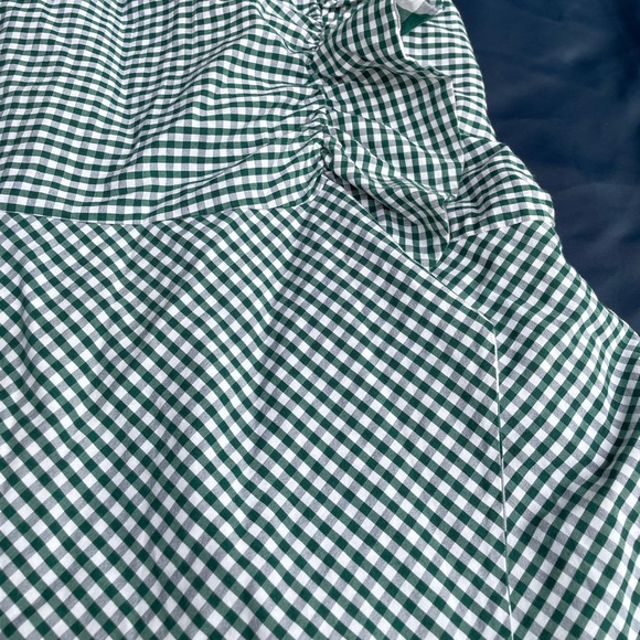 ZARA Trafaluc Green Plaid Ruffled Checkered Midi Skirt SizeXS - Picture 6 of 9
